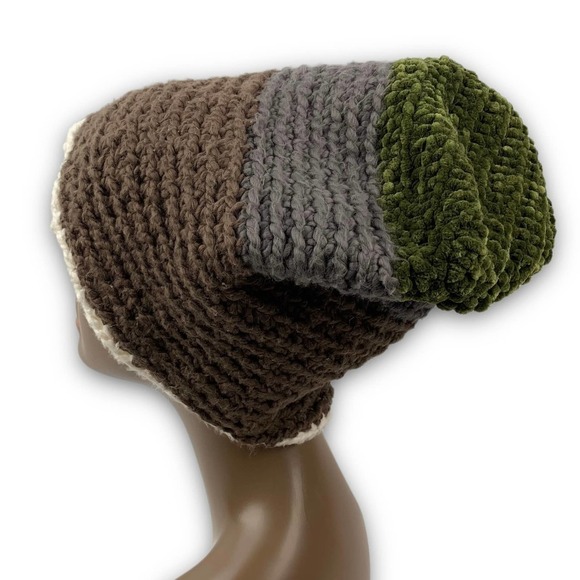 Hand made crochet woven oversized winter hat - Picture 12 of 12